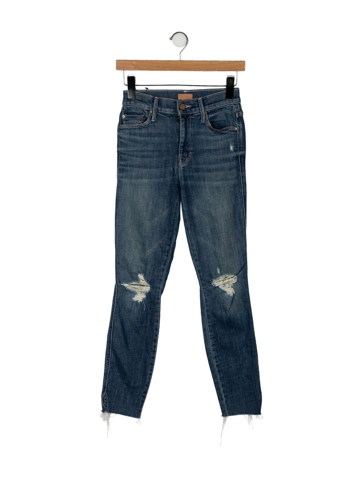 Mother Mid-Rise Skinny Leg Jeans