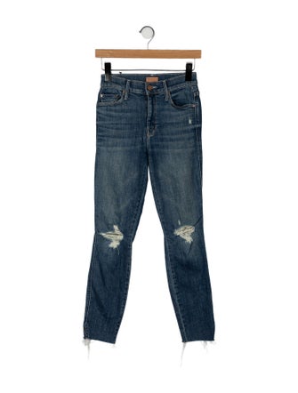 Mother Mid-Rise Skinny Leg Jeans