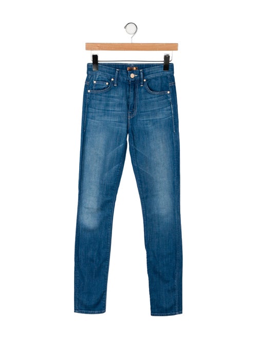 Mother Mid-Rise Skinny Leg Jeans