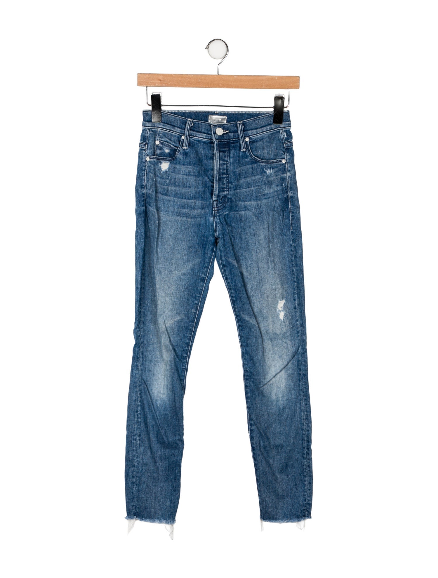 Mother Mid-Rise Skinny Leg Jeans