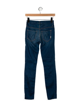 Mother Mid-Rise Skinny Leg Jeans
