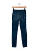 Mother Mid-Rise Skinny Leg Jeans