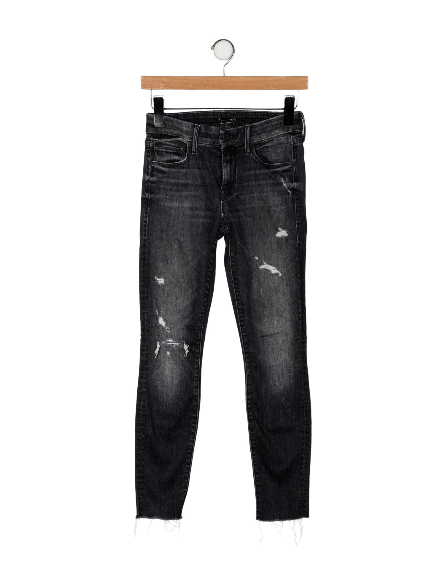 Mother Mid-Rise Skinny Leg Jeans