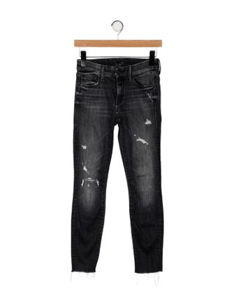 Mother Mid-Rise Skinny Leg Jeans