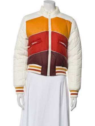 Mother Striped Bomber Jacket