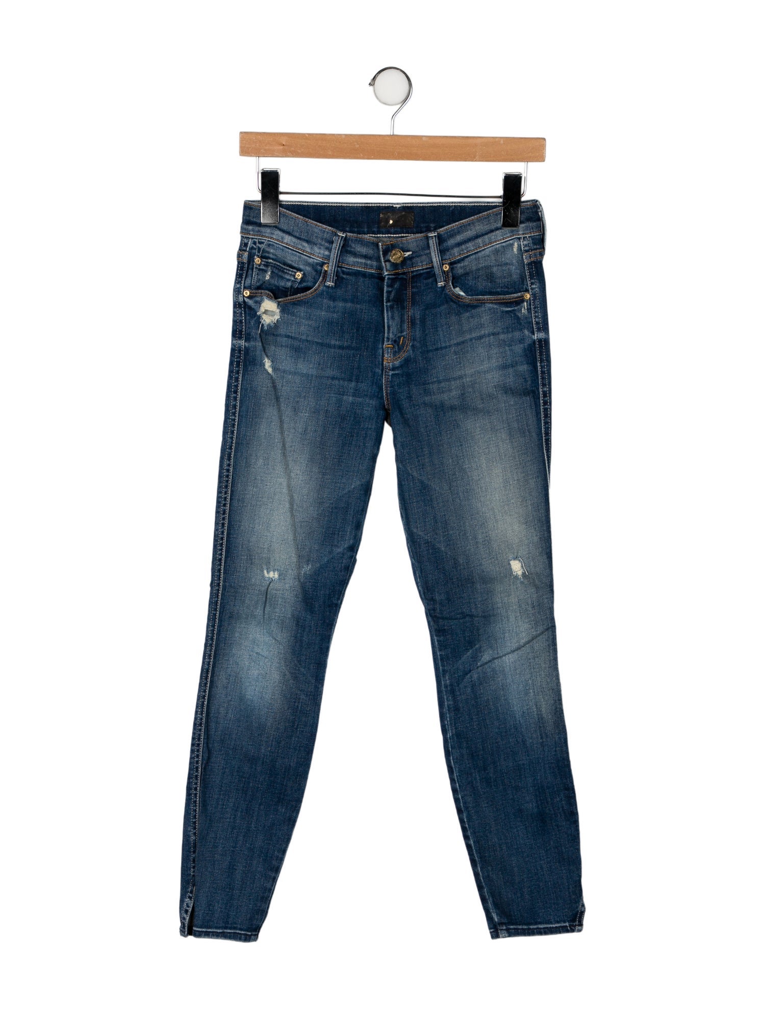 Mother Low-Rise Skinny Leg Jeans