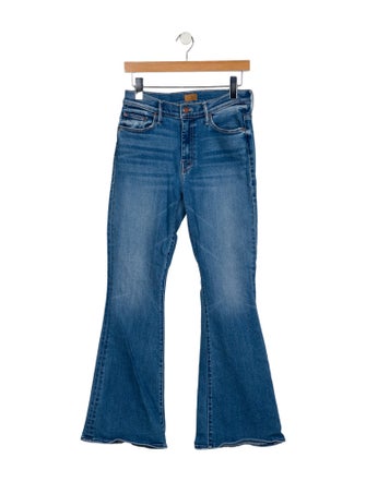 Mother Mid-Rise Wide Leg Jeans