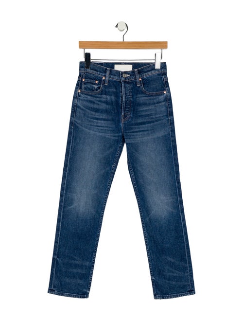 Mother Mid-Rise Straight Leg Jeans