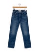 Mother Mid-Rise Straight Leg Jeans
