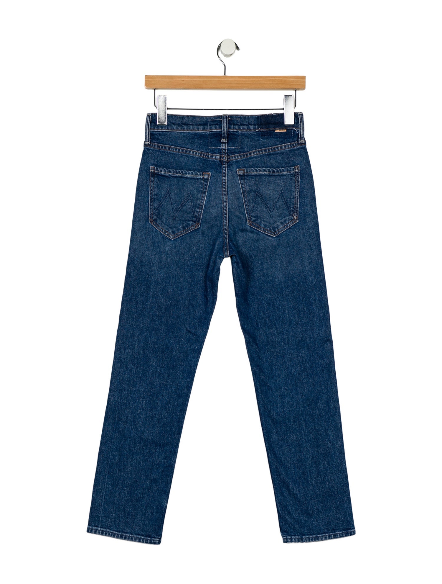 Mother Mid-Rise Straight Leg Jeans