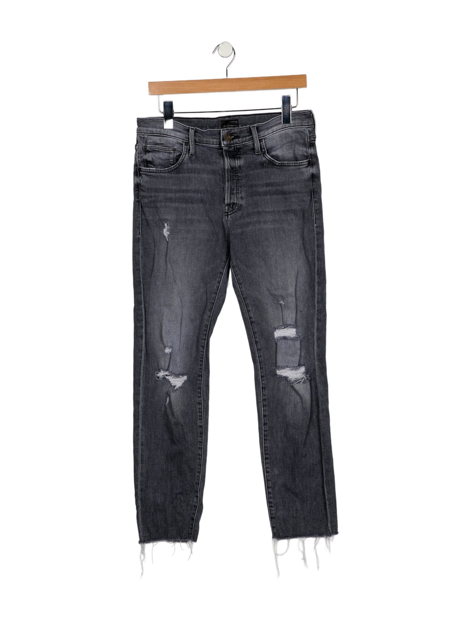 Mother Mid-Rise Straight Leg Jeans
