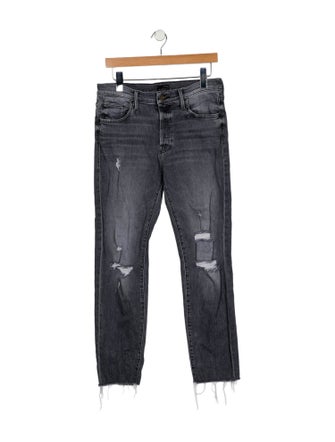 Mother Mid-Rise Straight Leg Jeans