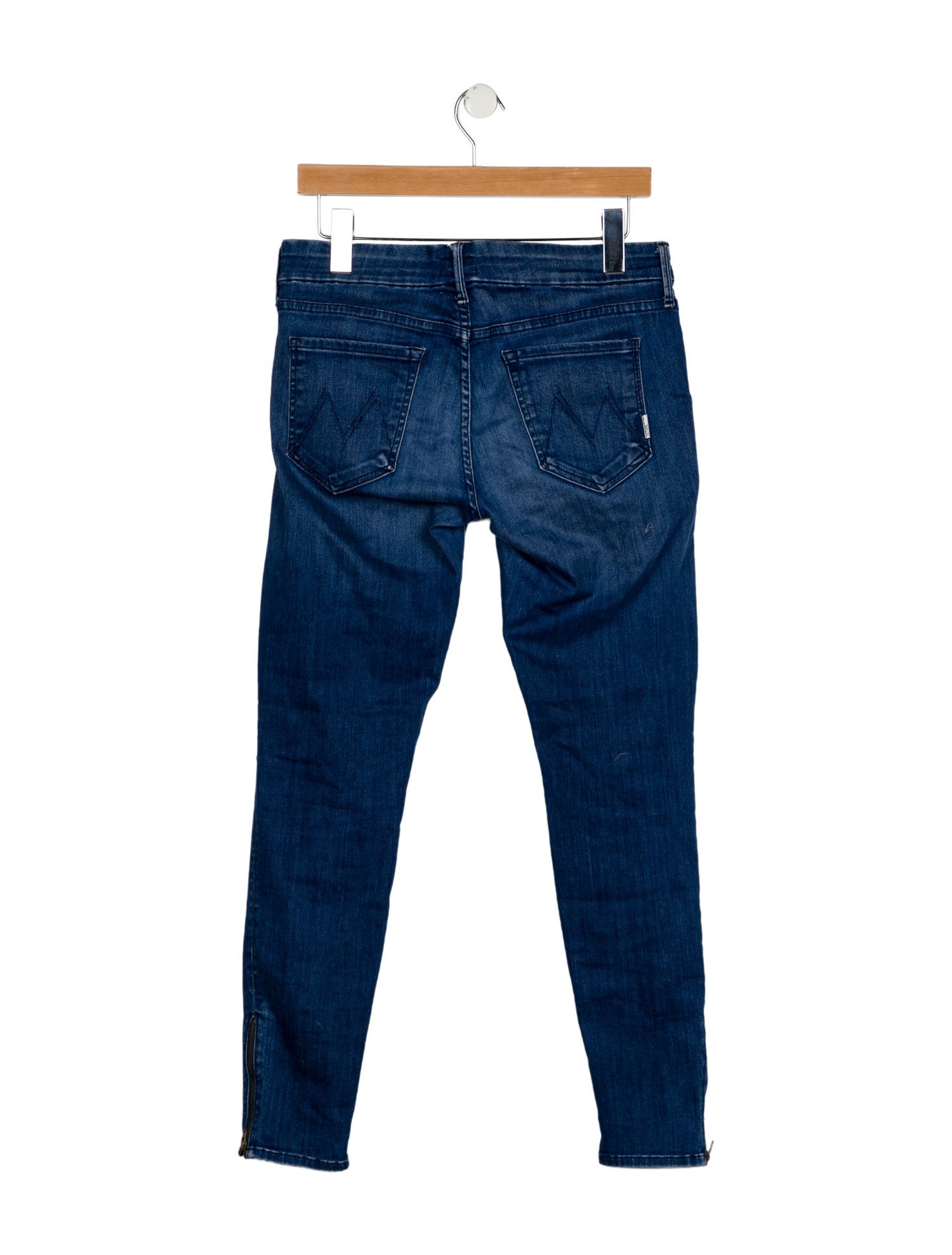 Mother Mid-Rise Skinny Leg Jeans