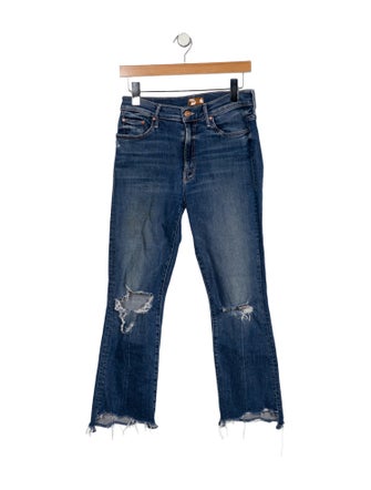 Mother Mid-Rise Straight Leg Jeans