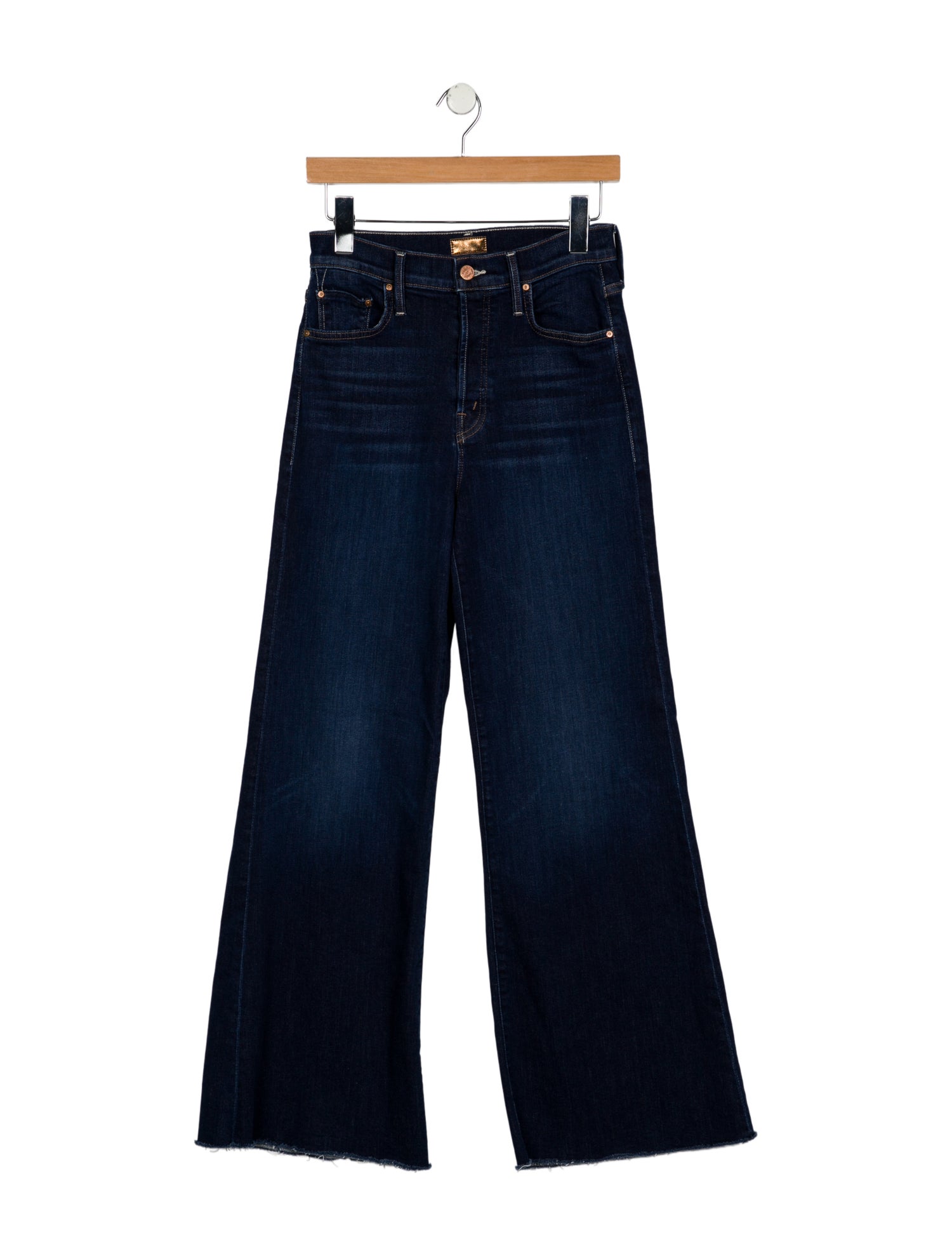 Mother Mid-Rise Wide Leg Jeans