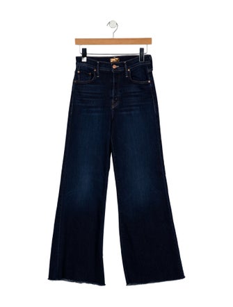 Mother Mid-Rise Wide Leg Jeans