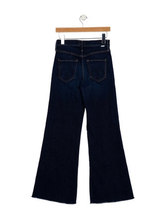 Mother Mid-Rise Wide Leg Jeans