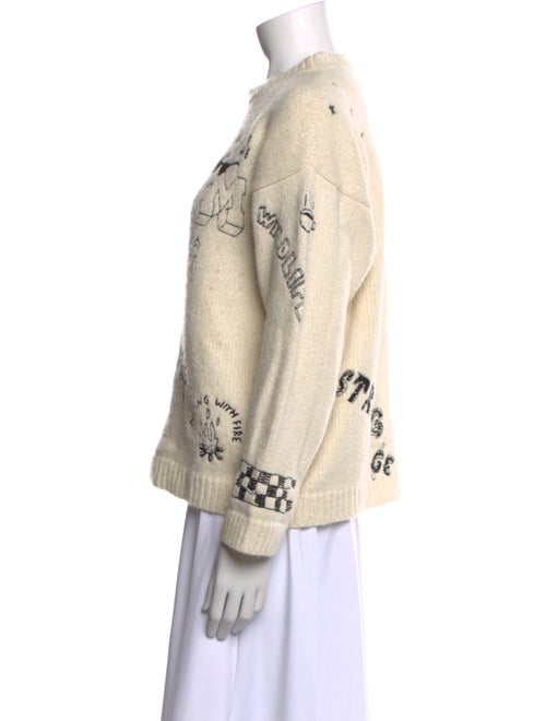 Mother Baby Alpaca Printed Sweater