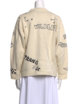 Mother Baby Alpaca Printed Sweater