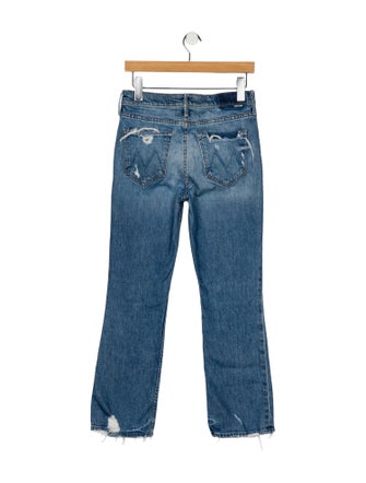 Mother Mid-Rise Straight Leg Jeans