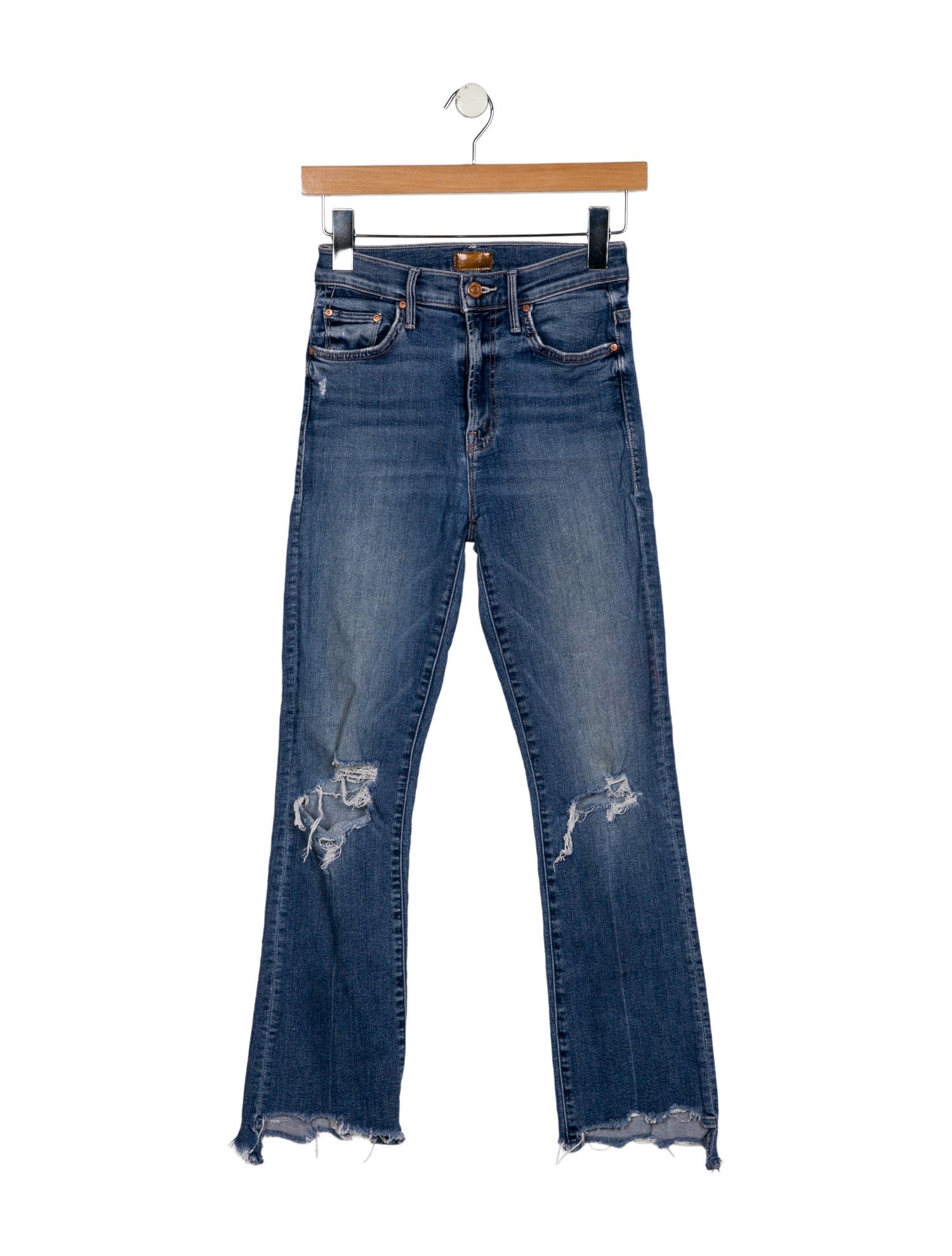 Mother Mid-Rise Straight Leg Jeans