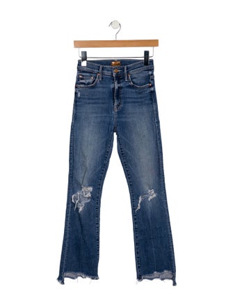 Mother Mid-Rise Straight Leg Jeans