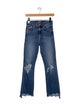 Mother Mid-Rise Straight Leg Jeans