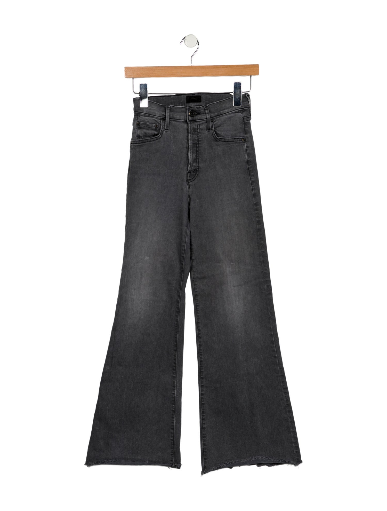 Mother Mid-Rise Wide Leg Jeans