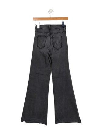 Mother Mid-Rise Wide Leg Jeans