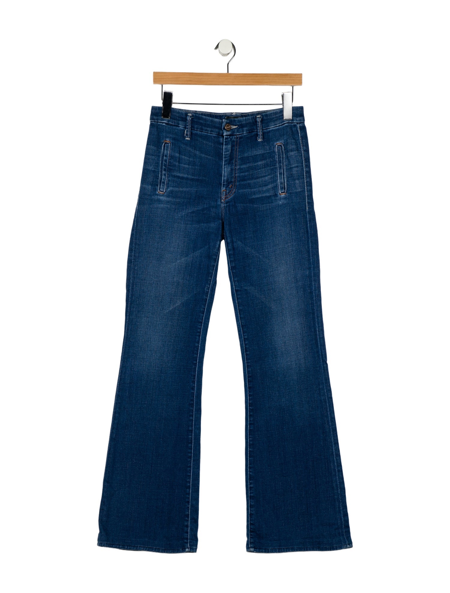Mother Mid-Rise Wide Leg Jeans