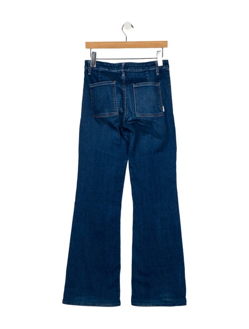 Mother Mid-Rise Wide Leg Jeans