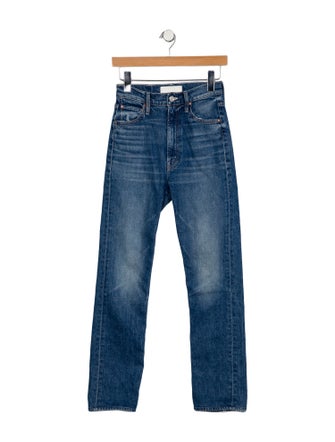Mother High-Rise Straight Leg Jeans