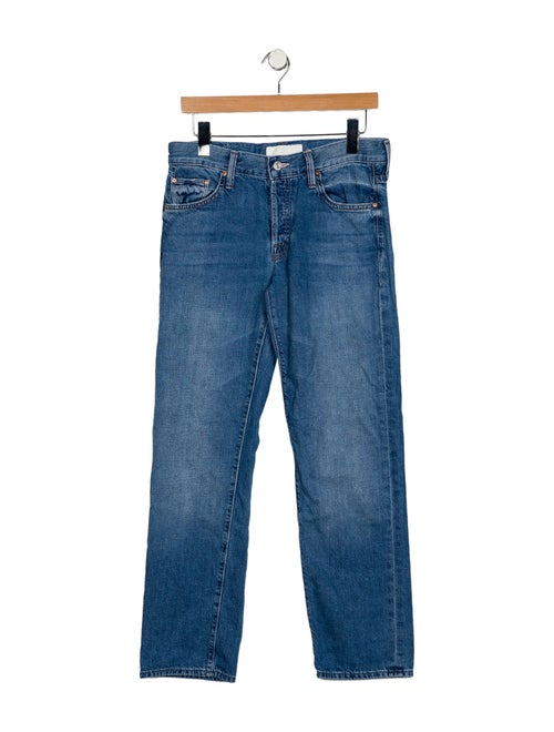 Mother Mid-Rise Straight Leg Jeans