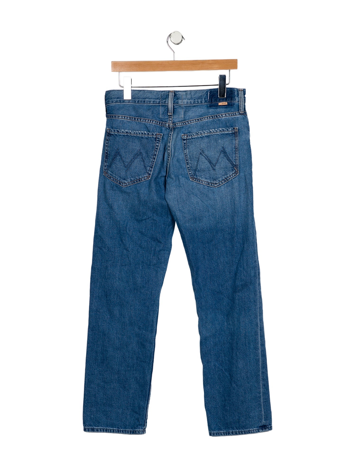 Mother Mid-Rise Straight Leg Jeans