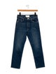Mother Mid-Rise Straight Leg Jeans