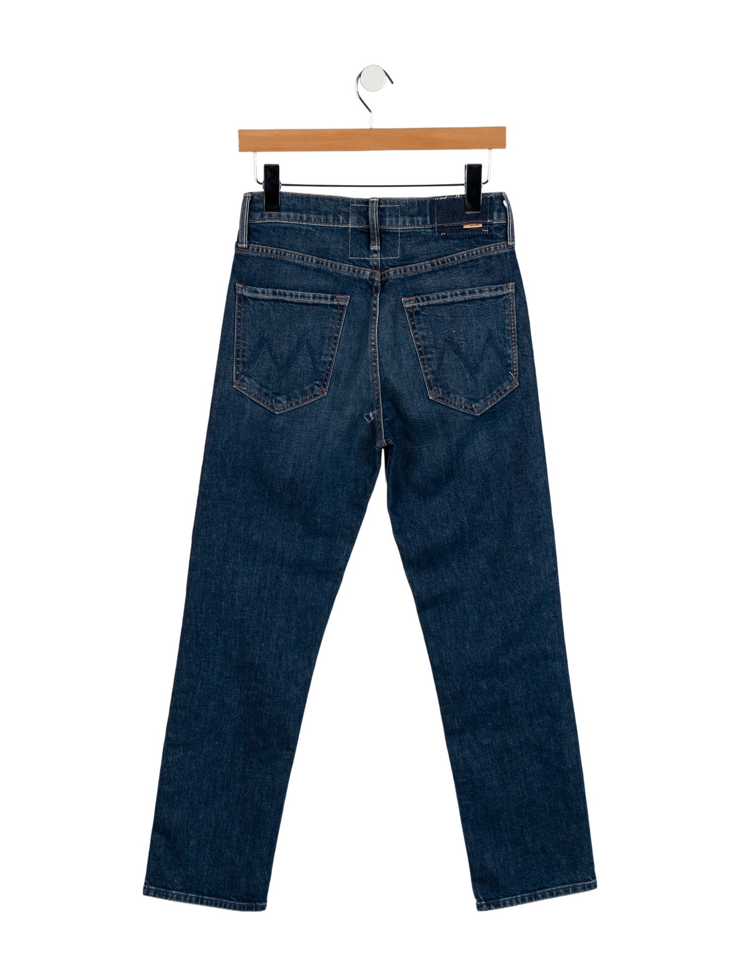 Mother Mid-Rise Straight Leg Jeans