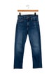 Mother Mid-Rise Straight Leg Jeans