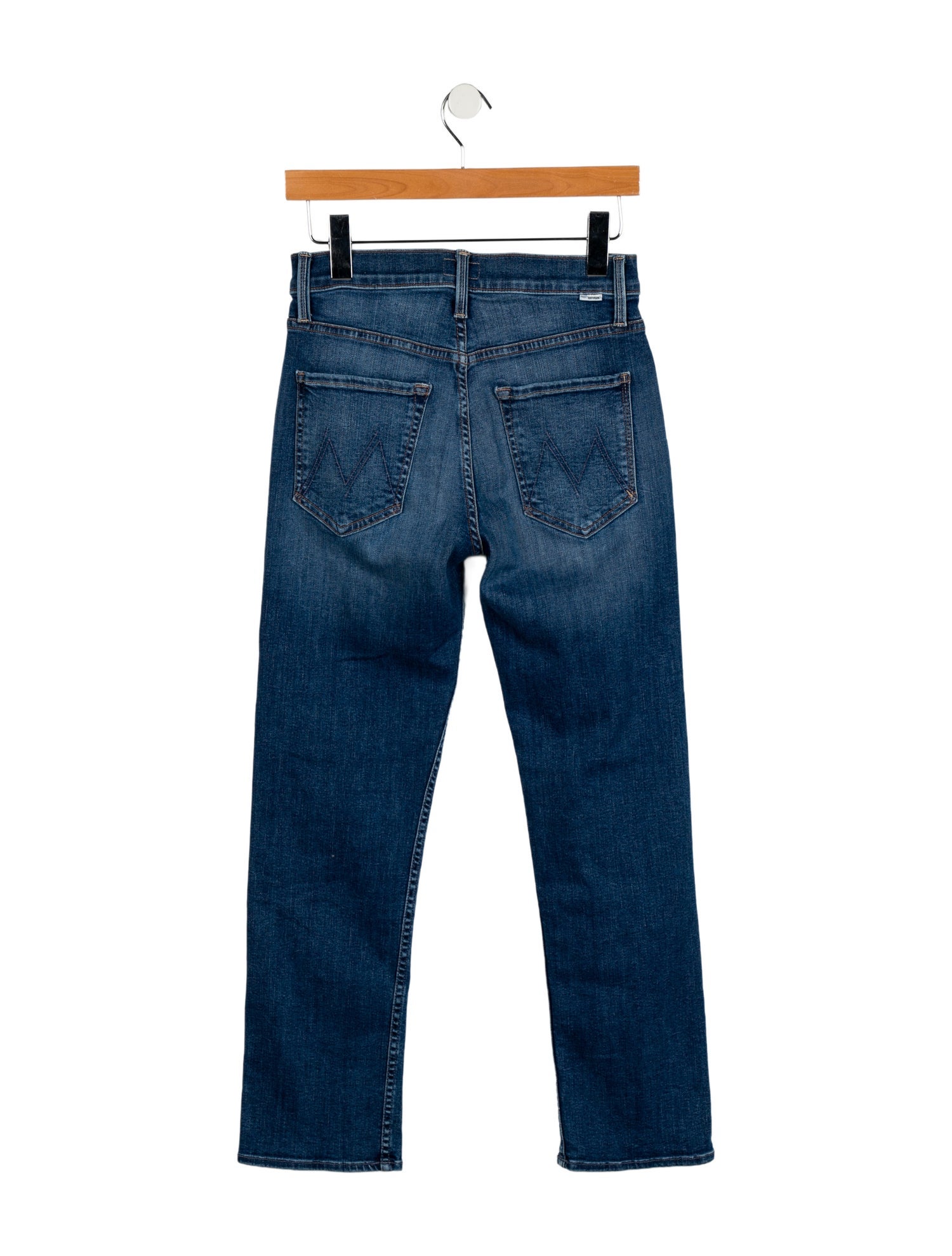 Mother Mid-Rise Straight Leg Jeans