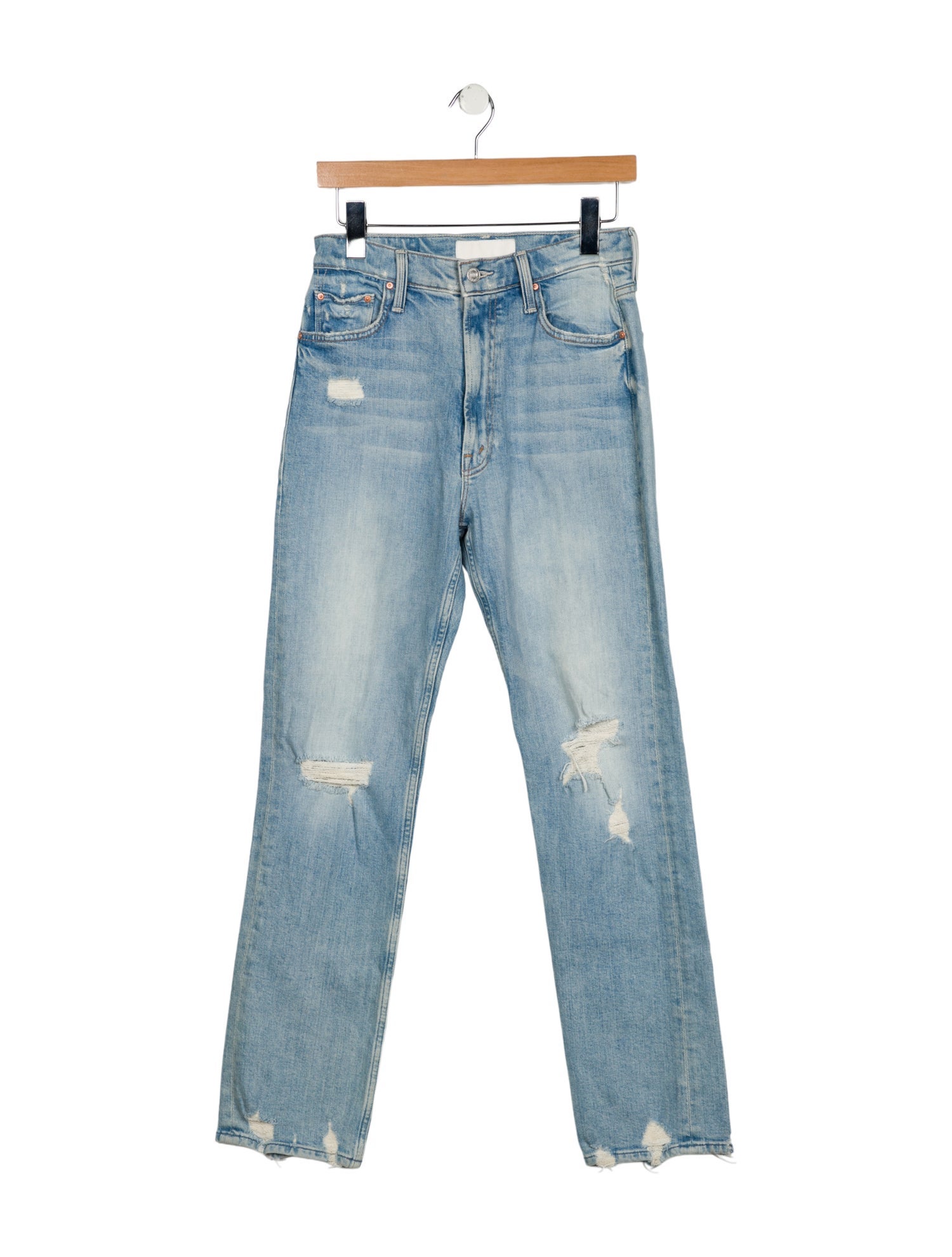 Mother High-Rise Straight Leg Jeans