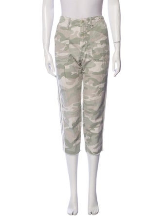 Mother Camouflage Print Straight Leg Pants