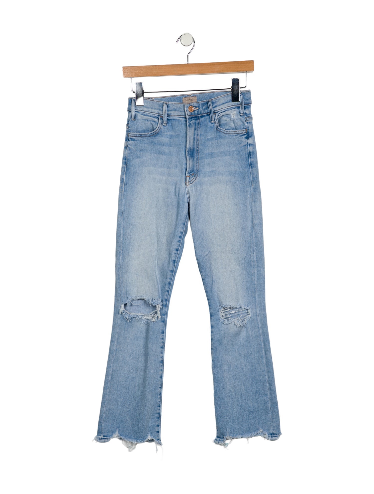 Mother Mid-Rise Straight Leg Jeans