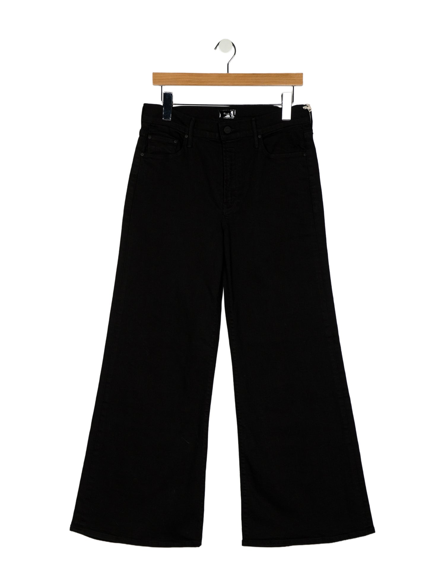 Mother Mid-Rise Wide Leg Jeans
