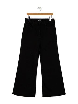 Mother Mid-Rise Wide Leg Jeans