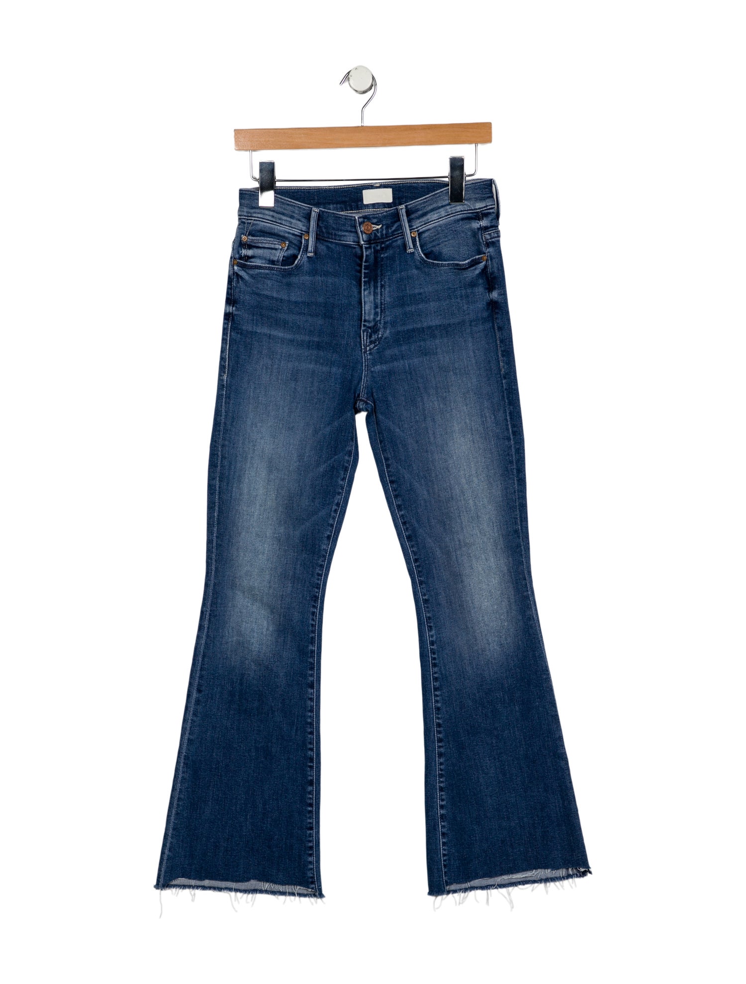 Mother Mid-Rise Wide Leg Jeans