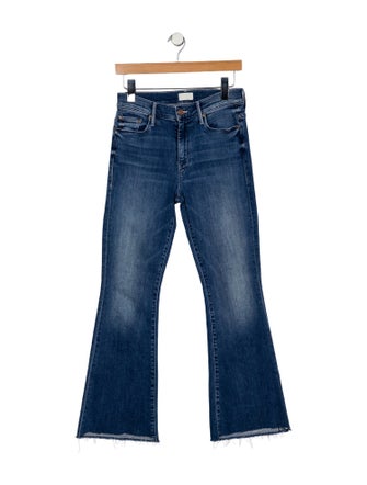 Mother Mid-Rise Wide Leg Jeans