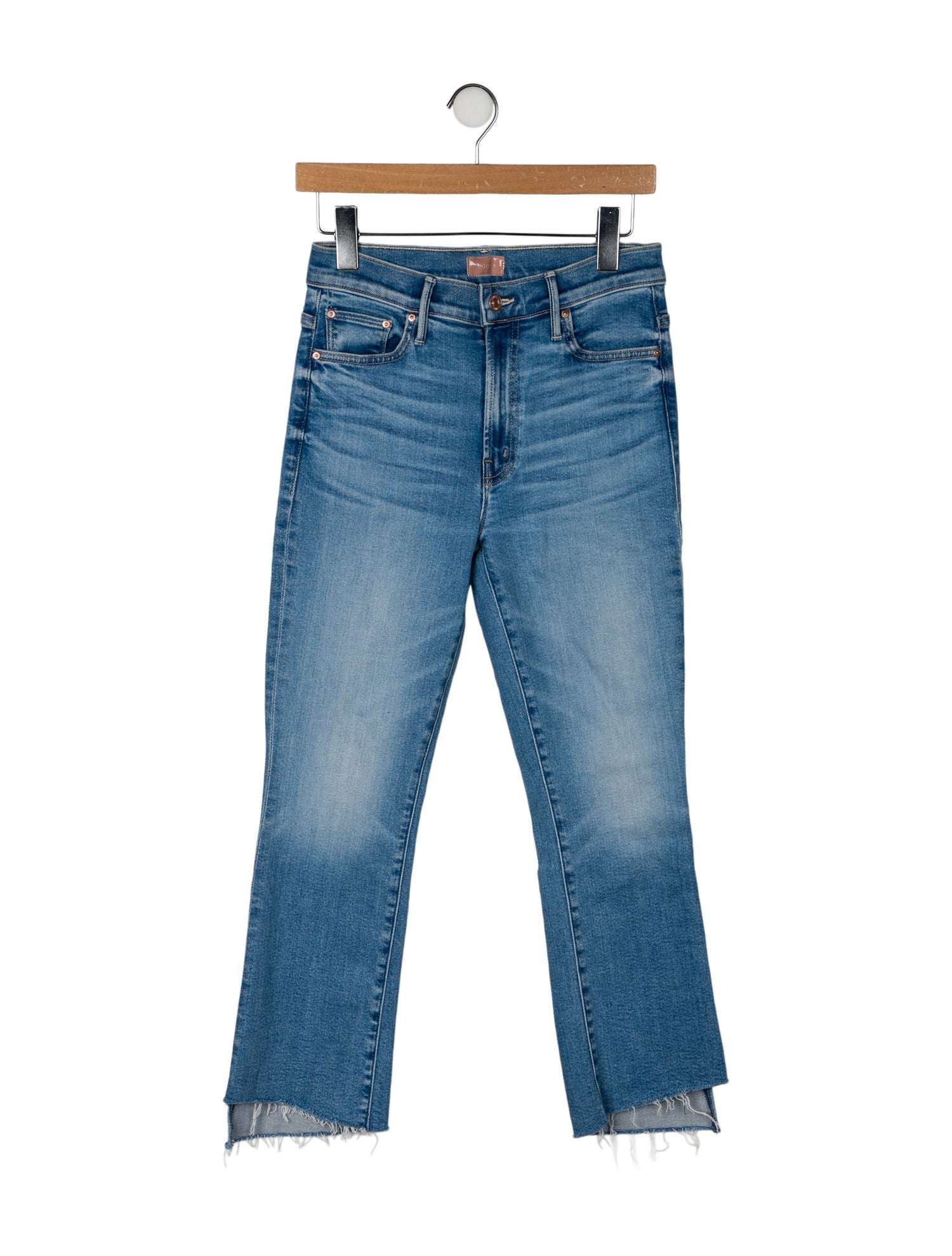 Mother Mid-Rise Straight Leg Jeans
