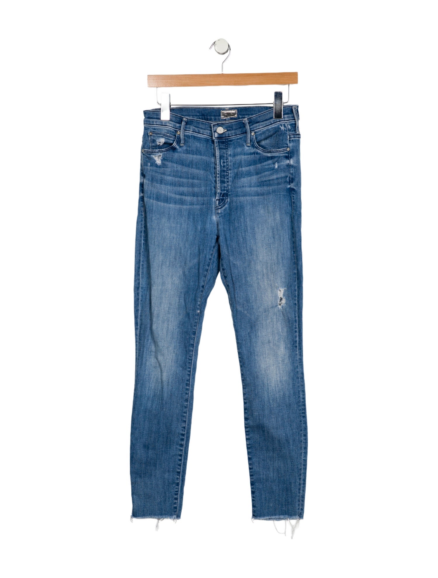 Mother Mid-Rise Skinny Leg Jeans