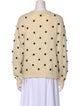 Mother Polka Dot Print Scoop Neck Sweater