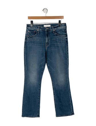 Mother Mid-Rise Straight Leg Jeans