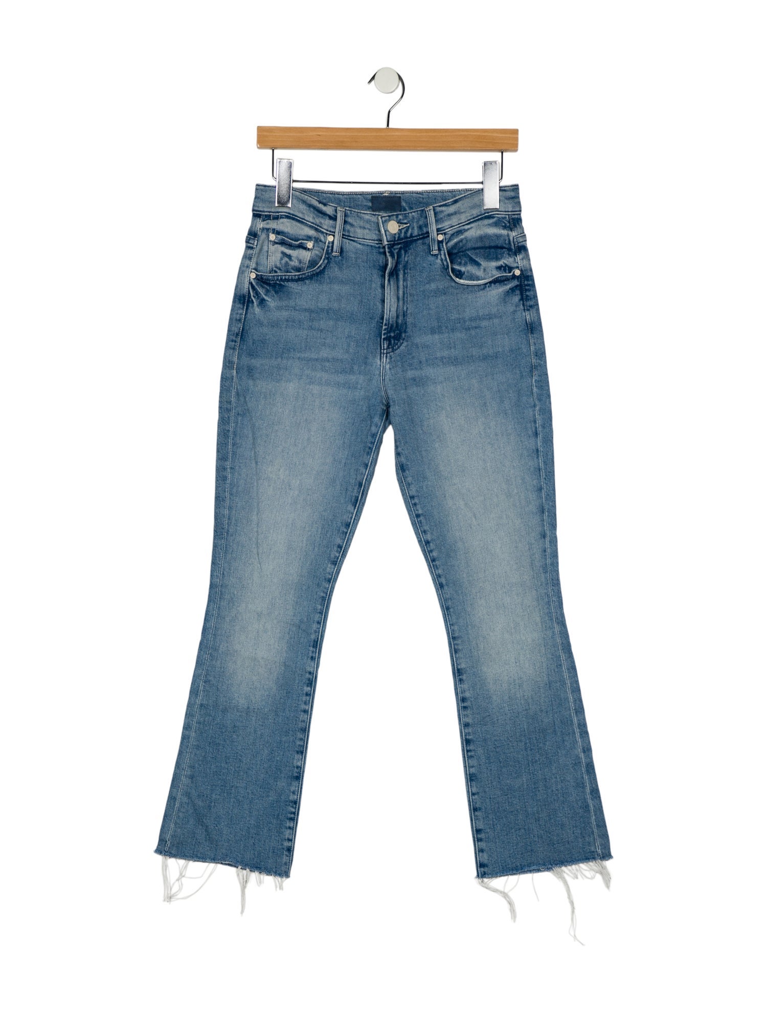 Mother Mid-Rise Straight Leg Jeans